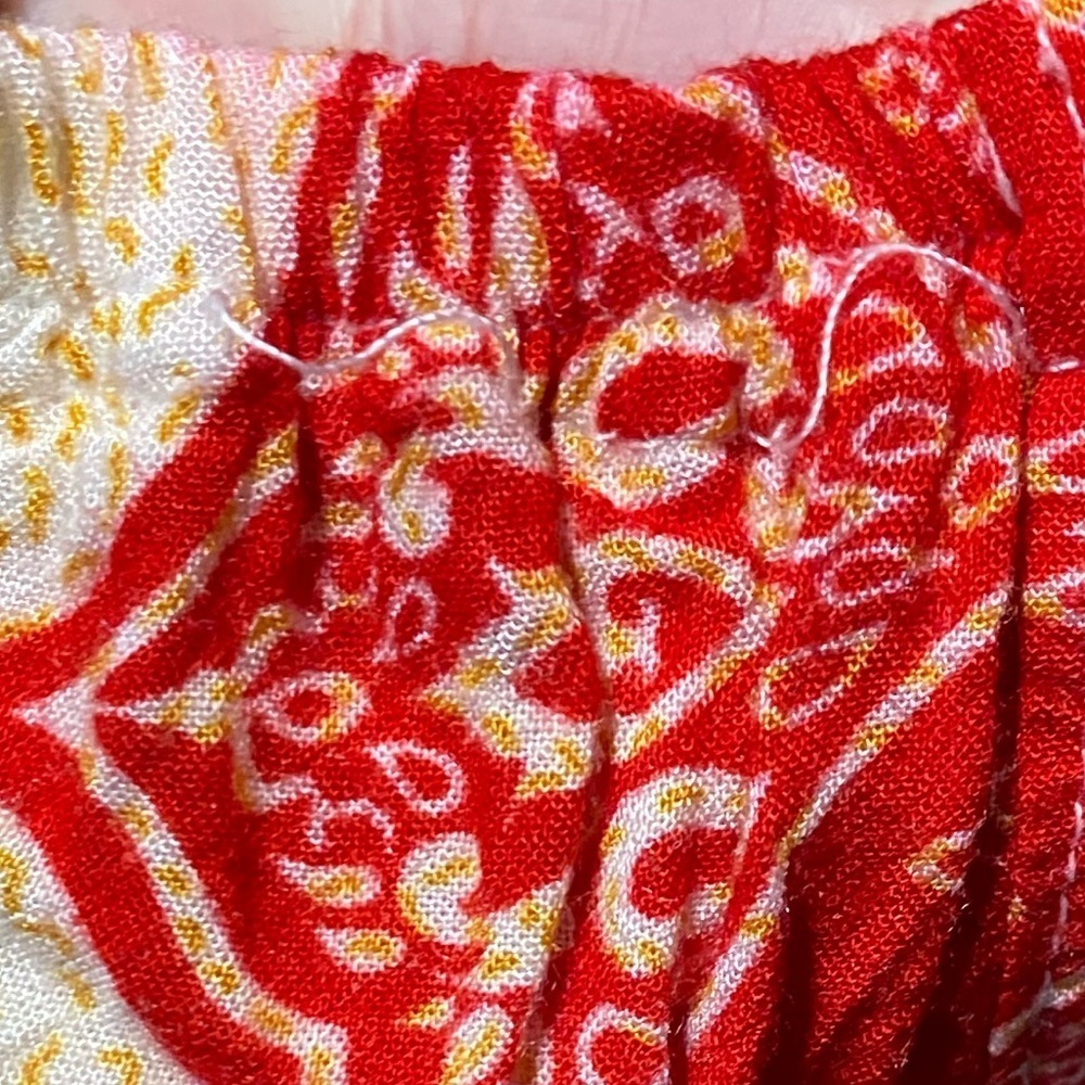 Elephant boho print tassel hem shorts xxs - Picture 5 of 6